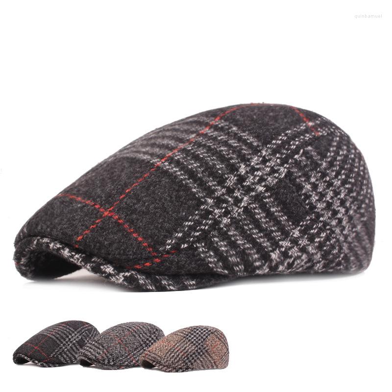Berets Autumn Winter Men's Plaid Sboy Hats Wool Blend Male Beret Men Women British Gatsby Retro Youth Hat Driver Flat Cap, Black
Berets Autumn Winter Men's Plaid Sboy Hats Wool Blend Male Beret Men Women British Gatsby Retro Youth Hat Driver Flat Cap, Black