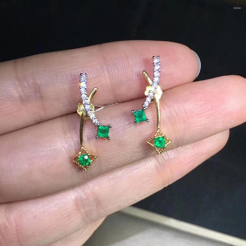 Stud Earrings Charming Emerald Women Silver Jewelry Natural Gem Real 925 Gold Plated Color Girl Party Birthday Gift
Stud Earrings Charming Emerald Women Silver Jewelry Natural Gem Real 925 Gold Plated Color Girl Party Birthday Gift