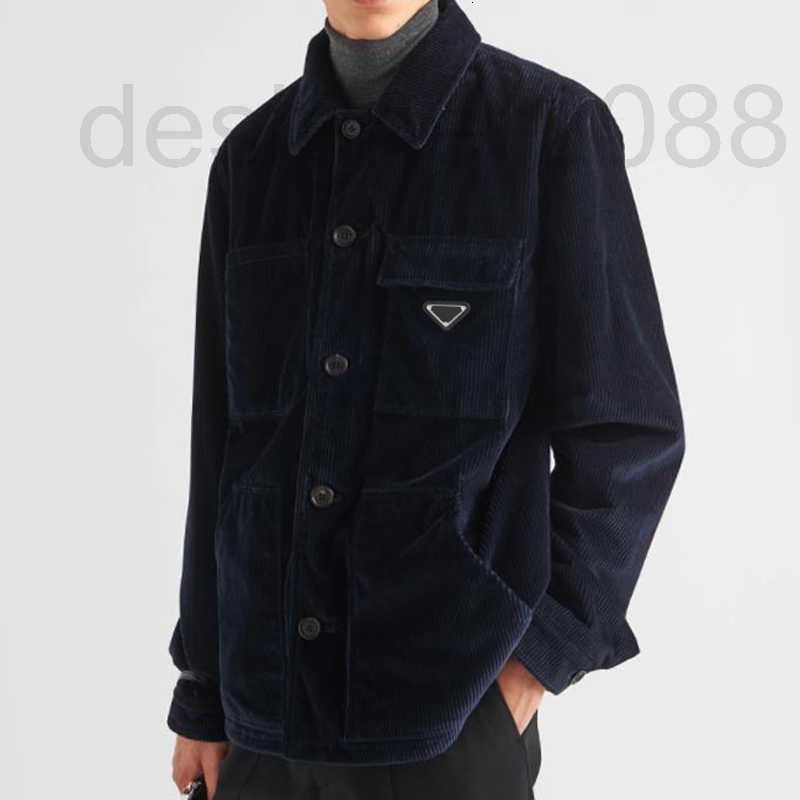 Men's Jackets Designer Triangle Lable Corduroy Cotton Jacket Detachable Fur Collar Coat Man Women Fashion Hip Hop Highstreet VE1U, Navy
Men's Jackets Designer Triangle Lable Corduroy Cotton Jacket Detachable Fur Collar Coat Man Women Fashion Hip Hop Highstreet VE1U, Navy