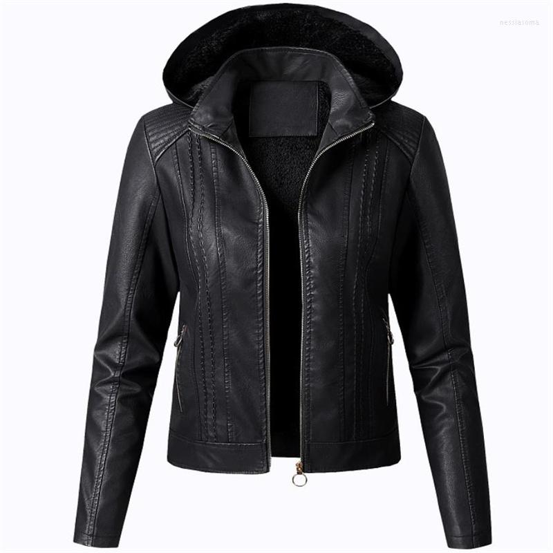Women' Jackets Women' Leather Jacket Autumn Winter Biker Coat Woman Casual Motorcycle Outerwear, Black
Women' Jackets Women' Leather Jacket Autumn Winter Biker Coat Woman Casual Motorcycle Outerwear, Black