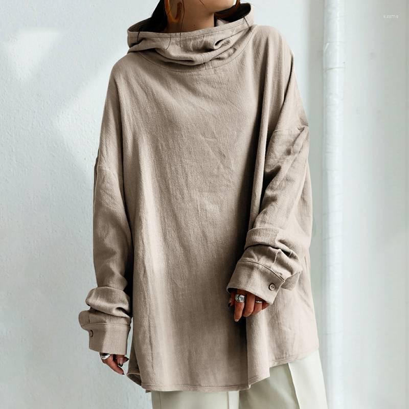 Women's Blouses Autumn Plus Size Casual Ladies Hooded Shirt 9XL 8XL 7XLfashion Literature Retro Cotton And Linen Pullover Loose, Khaki
Women's Blouses Autumn Plus Size Casual Ladies Hooded Shirt 9XL 8XL 7XLfashion Literature Retro Cotton And Linen Pullover Loose, Khaki