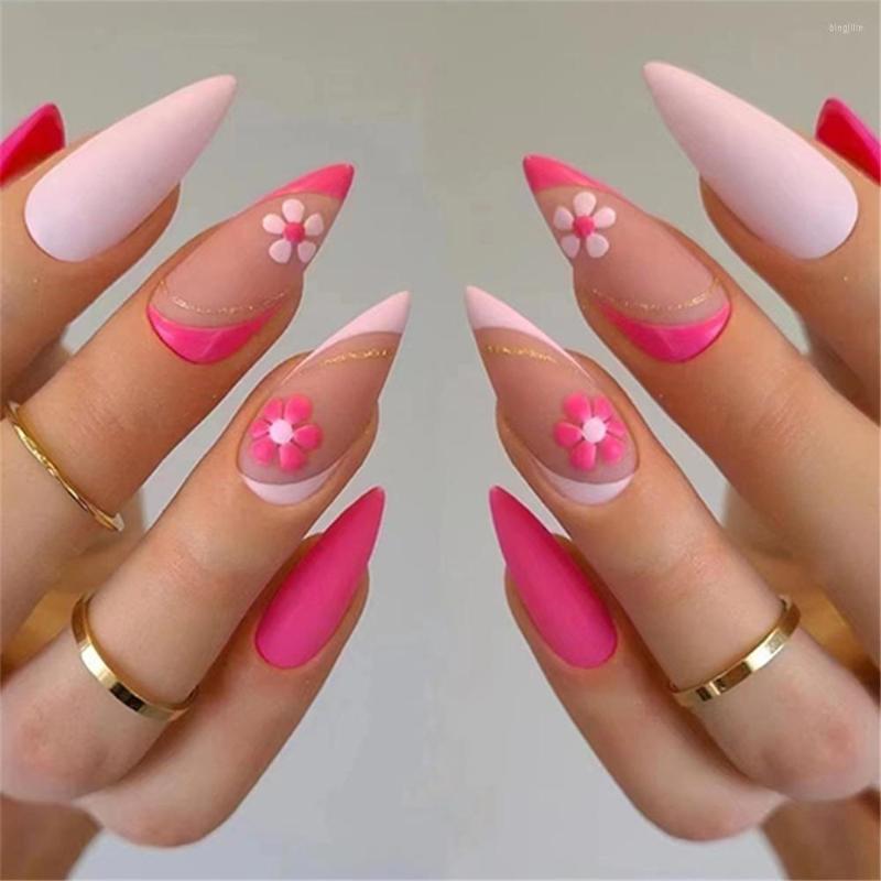 False Nails Matte Rose Red Almond Set Press On Full Cover Nail Tips With Designs DIY Manicure Fake Wearable French, 01
False Nails Matte Rose Red Almond Set Press On Full Cover Nail Tips With Designs DIY Manicure Fake Wearable French, 01