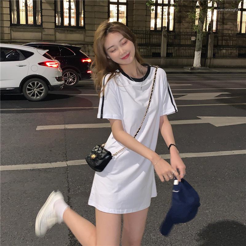 Women's T Shirts College Style T-shirt Skirt Women's 2023 Summer Short-sleeved Korean Version Of The Small Student Dress Trend, White
Women's T Shirts College Style T-shirt Skirt Women's 2023 Summer Short-sleeved Korean Version Of The Small Student Dress Trend, White