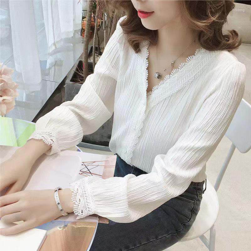 Women' Blouses Women Chiffon Vneck Blouse Shirt 2023 Spring Autumn Long Sleeve Lace Patchwork Elegant Korean Fashion Chic Ladies Tops, Sky blue
Women' Blouses Women Chiffon Vneck Blouse Shirt 2023 Spring Autumn Long Sleeve Lace Patchwork Elegant Korean Fashion Chic Ladies Tops, Sky blue