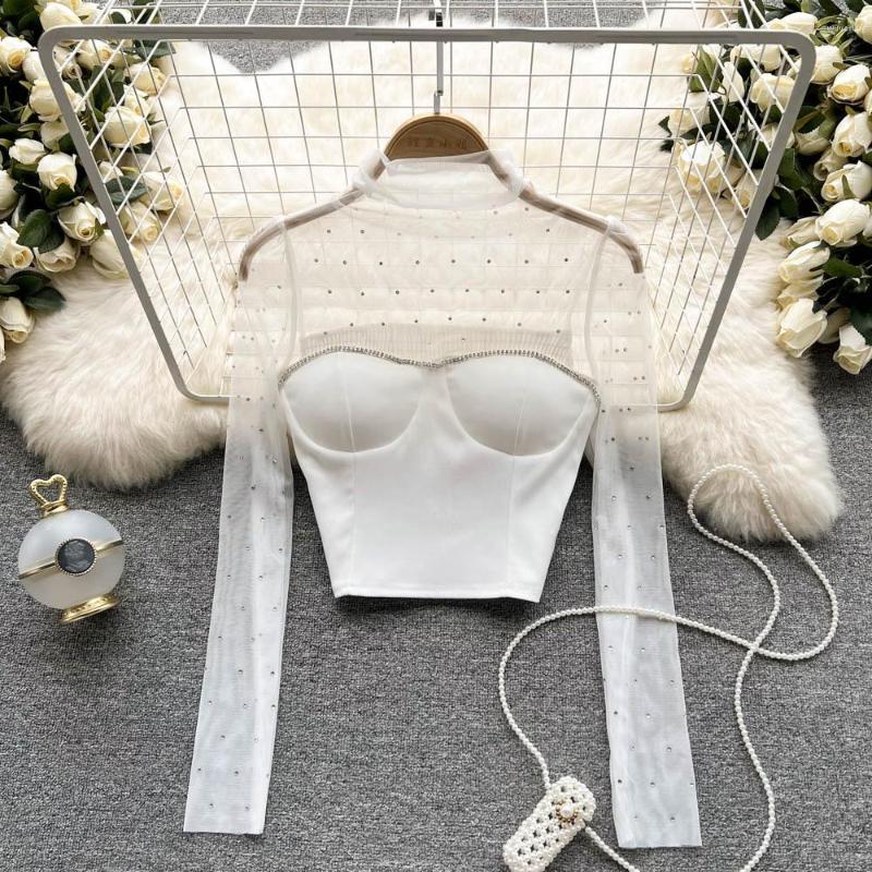 Men's Sweaters Lace Embroidery Sexy Blouse Women Square Neck Long Sleeve Elastic Waist Elegant Lady Fashion Spring 2023 Short Tops 
Men's Sweaters Lace Embroidery Sexy Blouse Women Square Neck Long Sleeve Elastic Waist Elegant Lady Fashion Spring 2023 Short Tops