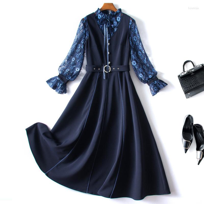 Women' Two Piece Pants 2023 Vest Dress Set Spring Style Foreign Lace Shirt With Skirt, Navy blue
Women' Two Piece Pants 2023 Vest Dress Set Spring Style Foreign Lace Shirt With Skirt, Navy blue