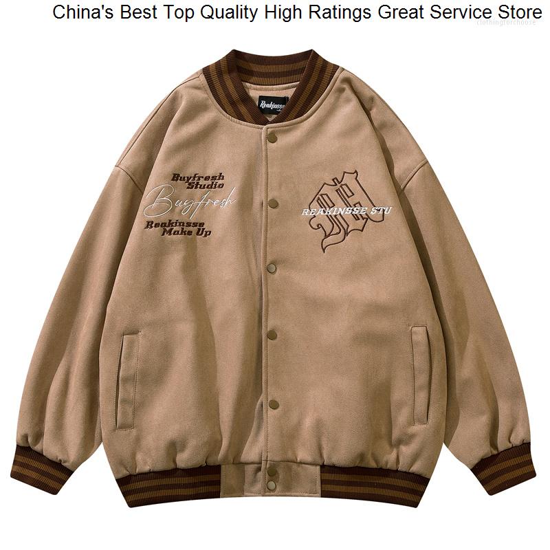 Men's Jackets Baseball Jacket Hip Hop Men Streetwear Letter Embroidery Harajuku Oversized Varsity 2023 Fashion College Vintage Coat, Gray
Men's Jackets Baseball Jacket Hip Hop Men Streetwear Letter Embroidery Harajuku Oversized Varsity 2023 Fashion College Vintage Coat, Gray
