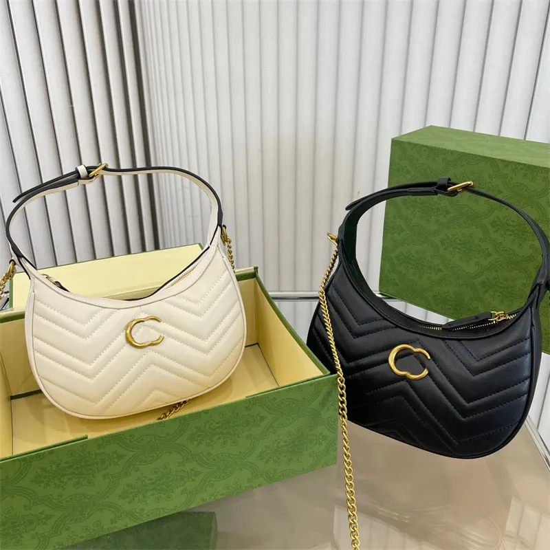 Croissant Hobo Chain Bag Designers Shoulder Bags Aphrodite Leather Ladies Totes Luxurys Womens Crossbody Bag Underarm Fashion Handbags Wallet Purses 2302141D, Black
Croissant Hobo Chain Bag Designers Shoulder Bags Aphrodite Leather Ladies Totes Luxurys Womens Crossbody Bag Underarm Fashion Handbags Wallet Purses 2302141D, Black