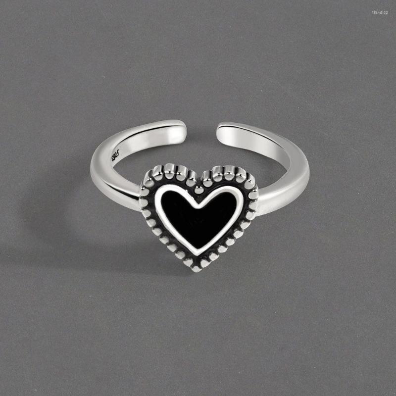 Wedding Rings Jianery Ins Style Simple Heart For Women Jewelry Trendy Geometric Valentine's Day Gift