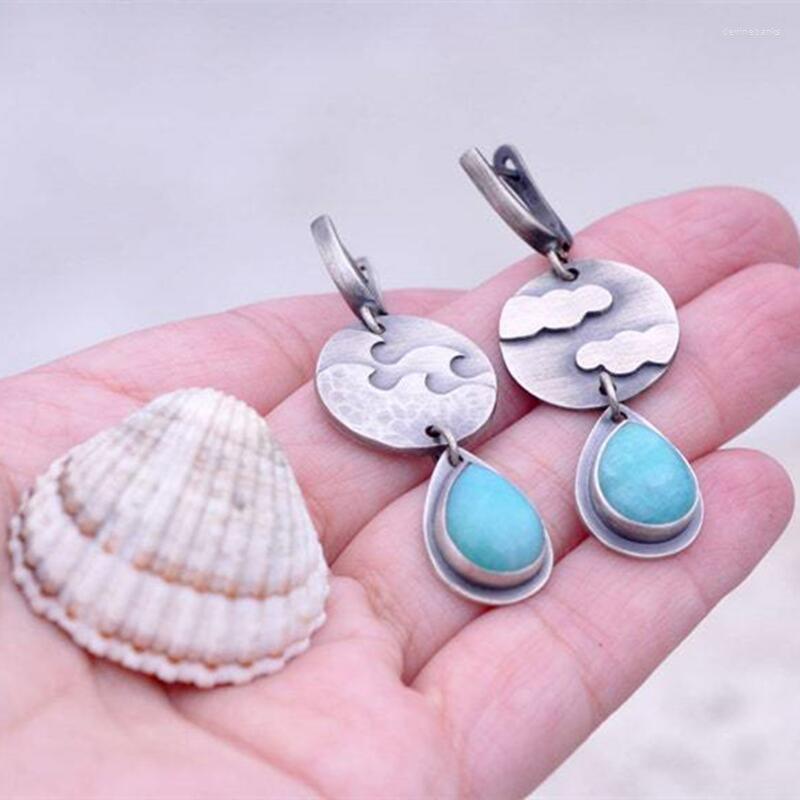 Dangle Earrings Ethnic Style Vintage Jewelry Women's Drop Shaped Inlaid Blue Stone Cloud Moon Eardrop Metal Plated Wholesale
Dangle Earrings Ethnic Style Vintage Jewelry Women's Drop Shaped Inlaid Blue Stone Cloud Moon Eardrop Metal Plated Wholesale
