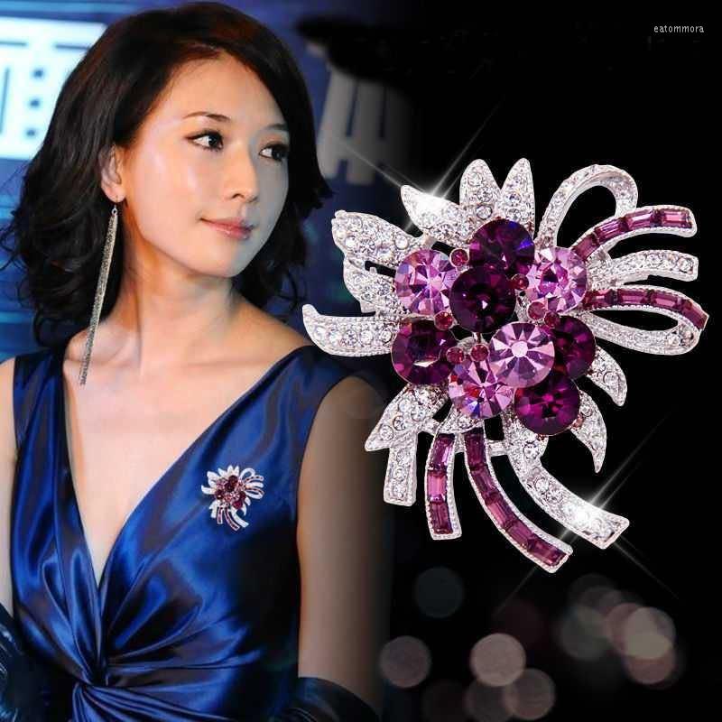 Brooches Purple Lovers Brooch Korean Alloy Rhinestone Corsage Female Pin Anti-emptied Clothing Accessories
Brooches Purple Lovers Brooch Korean Alloy Rhinestone Corsage Female Pin Anti-emptied Clothing Accessories
