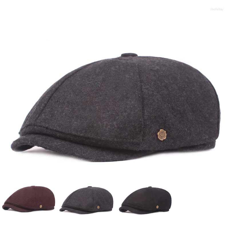 Berets Autumn Winter Wool Felt Sboy Hats Cabby Ivy Cap Men Beret Old Man Retro Octagonal Art Youth Peaked, Black
Berets Autumn Winter Wool Felt Sboy Hats Cabby Ivy Cap Men Beret Old Man Retro Octagonal Art Youth Peaked, Black