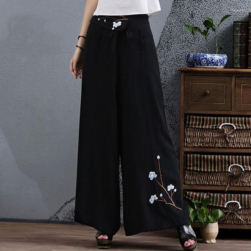 Ethnic Clothing Pants Women 2023 Traditional Chinese Skirt Embroidery Vintage Trousers Female Loose Causal Wide Leg TA1415
Ethnic Clothing Pants Women 2023 Traditional Chinese Skirt Embroidery Vintage Trousers Female Loose Causal Wide Leg TA1415