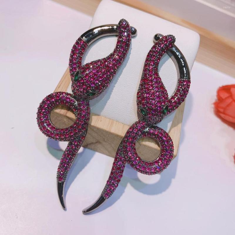 Stud Earrings Fashion 2023 Luxury Snake-shaped Shiny Zircon High Quality Unique Red Black For Women Brincos E-613
Stud Earrings Fashion 2023 Luxury Snake-shaped Shiny Zircon High Quality Unique Red Black For Women Brincos E-613