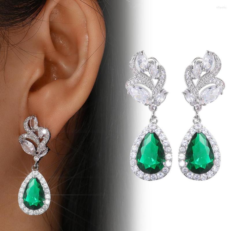 Dangle Earrings CANPEL Vintage Green Crystal Zircon For Party Romantic Women's Birthday Gift High Quality Luxury Jewelry
Dangle Earrings CANPEL Vintage Green Crystal Zircon For Party Romantic Women's Birthday Gift High Quality Luxury Jewelry