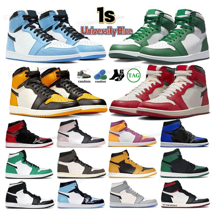 Jumpman 1 1s High Mens Womens Basketball Shoes Chicago University Blue Light Smoke Grey Found Gorge Patent Bred Tan Gum Linen Obsidian UNC retro Sneakers
Jumpman 1 1s High Mens Womens Basketball Shoes Chicago University Blue Light Smoke Grey Found Gorge Patent Bred Tan Gum Linen Obsidian UNC retro Sneakers