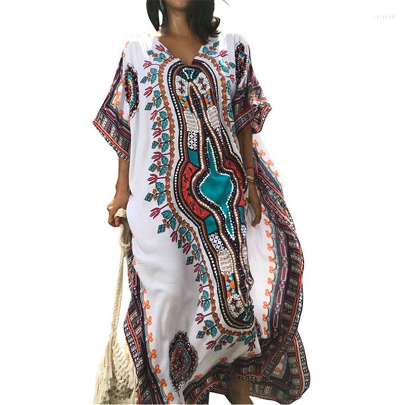 Women's Swimwear Beach Tunics Print Rayon Cover Up Kaftan Dress Plus Size Beachwear Ups Robe De Plage Saida Praia, As the picture
Women's Swimwear Beach Tunics Print Rayon Cover Up Kaftan Dress Plus Size Beachwear Ups Robe De Plage Saida Praia, As the picture