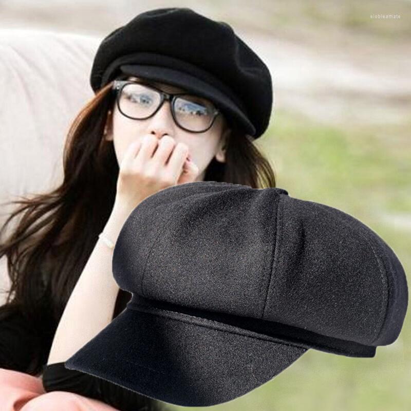 Berets Women Sboy Gatsby Cap Octagonal Baker Peaked Beret Driving Hat Female Sunscreen Hats Warm Woolen Painter Street Brim, Black
Berets Women Sboy Gatsby Cap Octagonal Baker Peaked Beret Driving Hat Female Sunscreen Hats Warm Woolen Painter Street Brim, Black