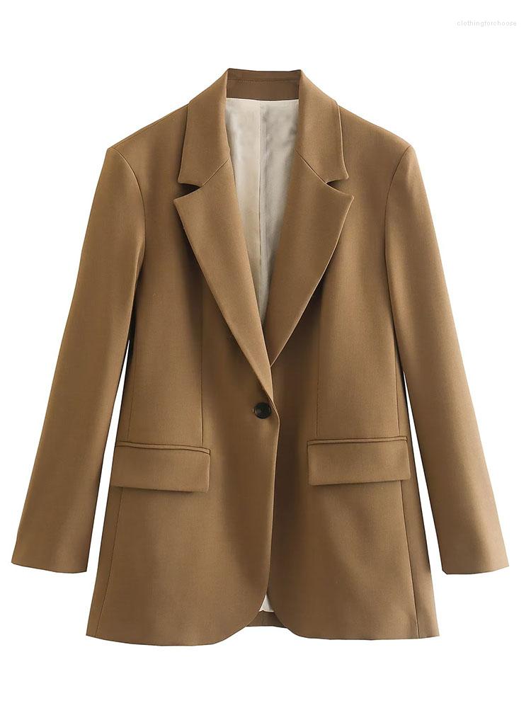 Women's Suits Jacket Fashion Single Button Solid Color Blazer Coat Vintage Long Sleeve Outerwear Chic Top, Ginger
Women's Suits Jacket Fashion Single Button Solid Color Blazer Coat Vintage Long Sleeve Outerwear Chic Top, Ginger
