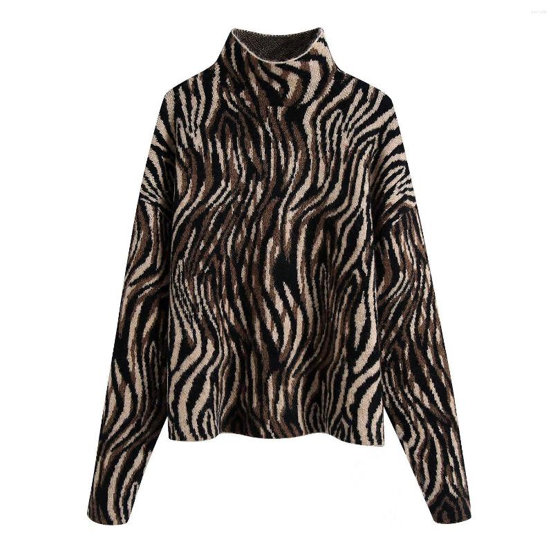 Men' Sweaters Women Streetwear Animal Pattern Jacquard Turtleneck Sweater Ladies Loose Fashion Knitted Pullover Tops Female
Men' Sweaters Women Streetwear Animal Pattern Jacquard Turtleneck Sweater Ladies Loose Fashion Knitted Pullover Tops Female