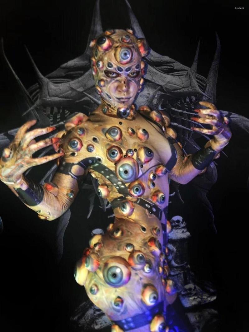 Stage Wear Halloween Printed Eyeball Stretch Jumpsuit Evening Party Bodysuit Nightclub Cosplay Leggings Women Or Men's DJ Singer
Stage Wear Halloween Printed Eyeball Stretch Jumpsuit Evening Party Bodysuit Nightclub Cosplay Leggings Women Or Men's DJ Singer