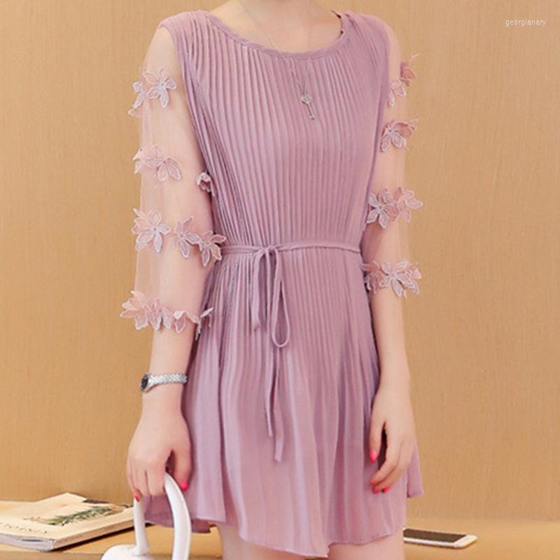 Party Dresses 2023 Spring Ladies Mesh Half Sleeve Chiffon Lace A-Line Mini Dress Korean Ulzzang Women Lace-Up Bow Above Knee Pleated Dres, Zi
Party Dresses 2023 Spring Ladies Mesh Half Sleeve Chiffon Lace A-Line Mini Dress Korean Ulzzang Women Lace-Up Bow Above Knee Pleated Dres, Zi