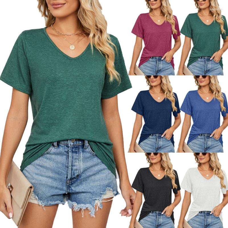 Women' T Shirts Womens Summer Short Sleeve Shirred V-Neck T-Shirts Solid Color Loose Tunic Tops, Black
Women' T Shirts Womens Summer Short Sleeve Shirred V-Neck T-Shirts Solid Color Loose Tunic Tops, Black