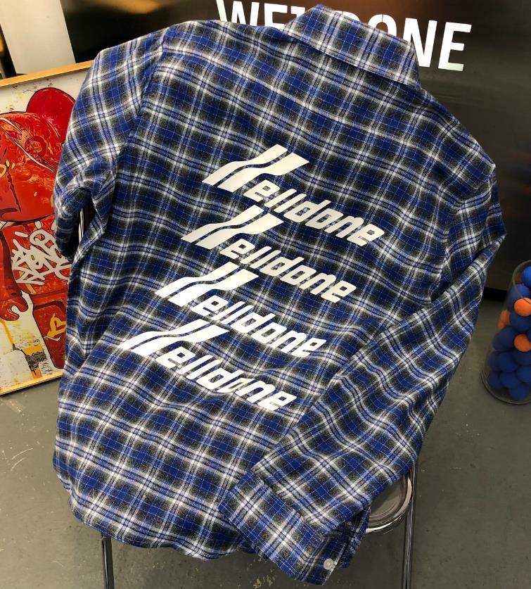 Men' Jackets WE11 Embossed Letters Blue Plaid Longsleeved Shirts High Street Fashion Brand Well for Men and Women 230213
Men' Jackets WE11 Embossed Letters Blue Plaid Longsleeved Shirts High Street Fashion Brand Well for Men and Women 230213