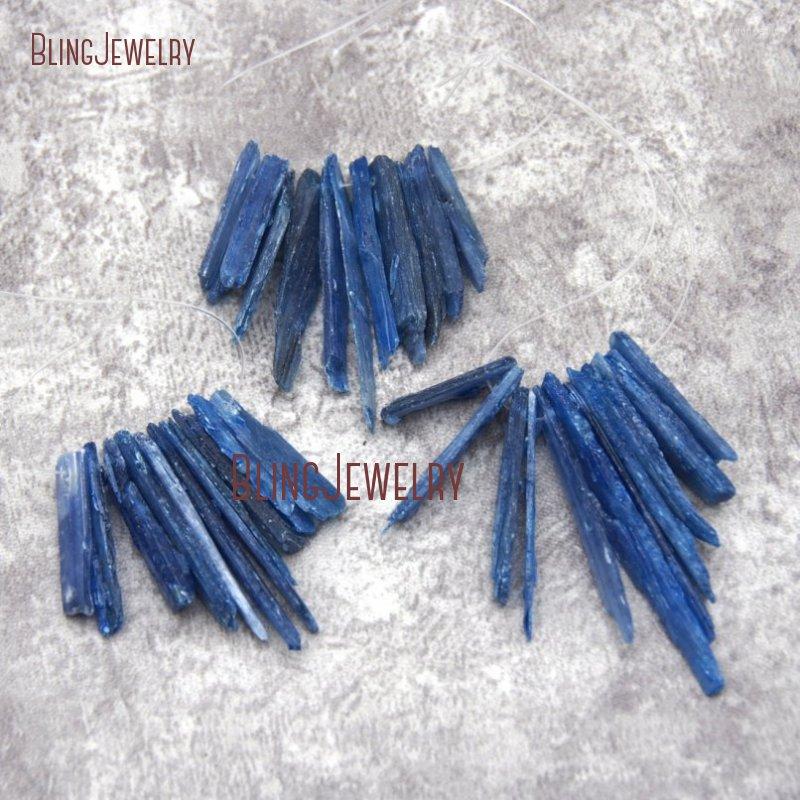 Pendant Necklaces Graduated Raw Rough Blue Kyanite Point Beads Healing Crystal PM27423
Pendant Necklaces Graduated Raw Rough Blue Kyanite Point Beads Healing Crystal PM27423