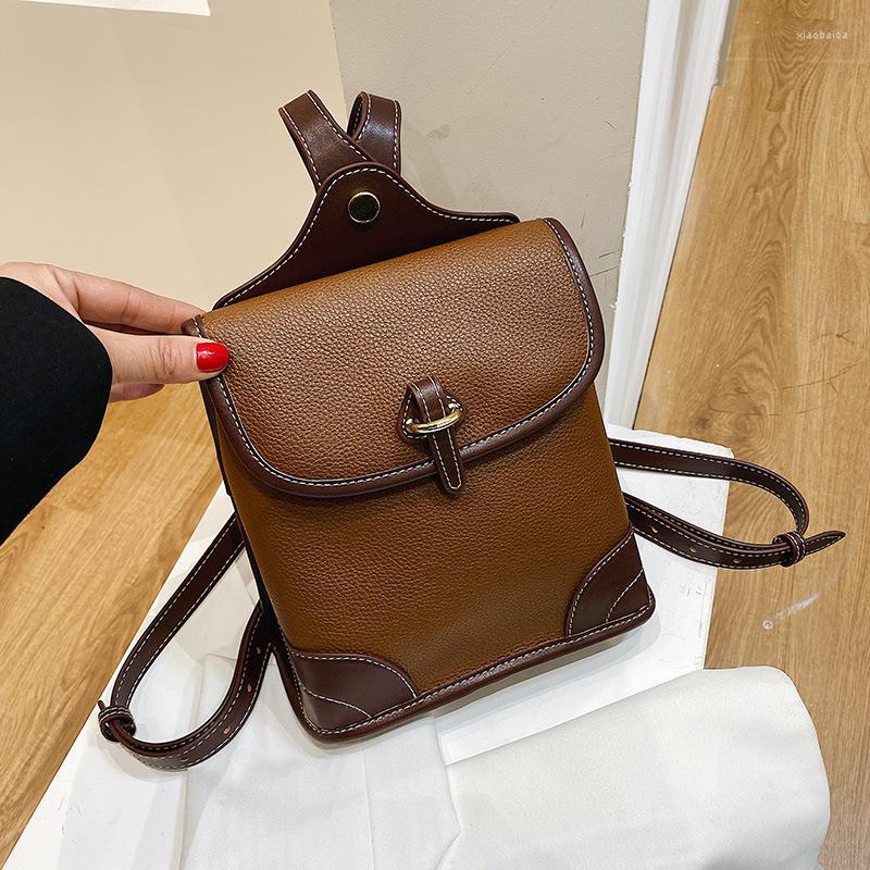 School Bags Vintage Patchwork Women Backpacks PU Leather Female Small Backpack For Teenagers Girls Travel Lady Bagpack Mochila Brown
School Bags Vintage Patchwork Women Backpacks PU Leather Female Small Backpack For Teenagers Girls Travel Lady Bagpack Mochila Brown