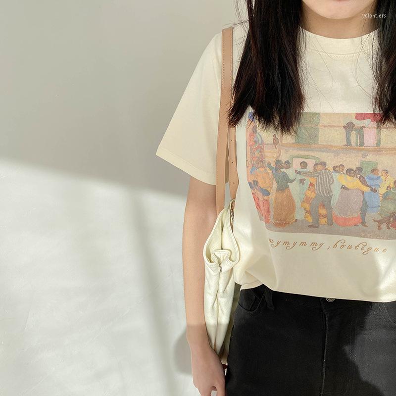 Women's T Shirts Ulzzang Preppy Style Cartoon Graphic Print Shirt Women Summer Tops 2023 Harajuku Loose Short Sleeve Tee Schoolgirl, Beige
Women's T Shirts Ulzzang Preppy Style Cartoon Graphic Print Shirt Women Summer Tops 2023 Harajuku Loose Short Sleeve Tee Schoolgirl, Beige