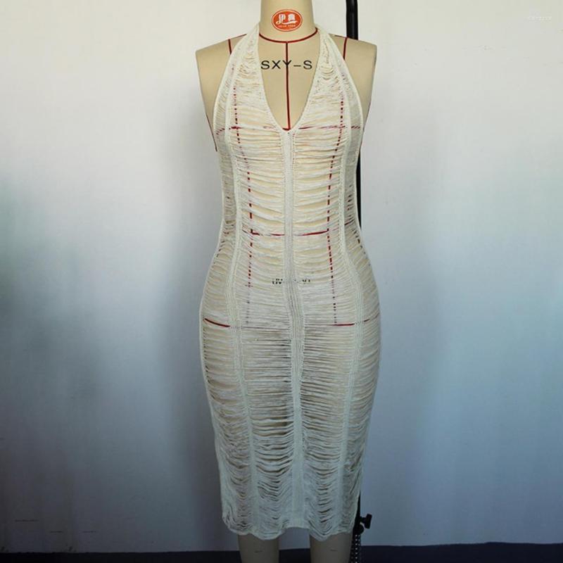 Women' Swimwear Beach Dress Halter Cover Up See Through Hollow Out Knitting Sundress, Khaki
Women' Swimwear Beach Dress Halter Cover Up See Through Hollow Out Knitting Sundress, Khaki