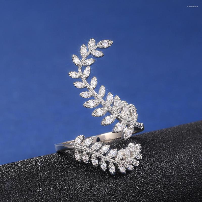 Wedding Rings YaYI Jewelry Princess Cut White Zircon Silver Color Engagement Bright Heart Adjustable Lovers Party Leaves Gifts
Wedding Rings YaYI Jewelry Princess Cut White Zircon Silver Color Engagement Bright Heart Adjustable Lovers Party Leaves Gifts