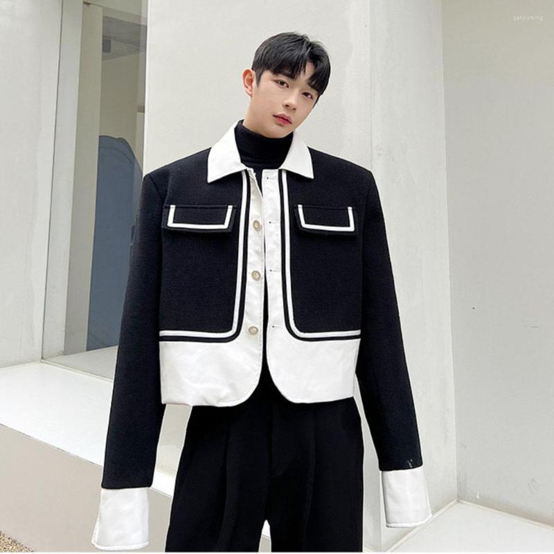 Men's Jackets Woolen PU Leather Patchwork Jacket Men Japan Korean Fashion Loose Causal Vintage Short Male Net Celebrity Coat Outerwear, 71
Men's Jackets Woolen PU Leather Patchwork Jacket Men Japan Korean Fashion Loose Causal Vintage Short Male Net Celebrity Coat Outerwear, 71