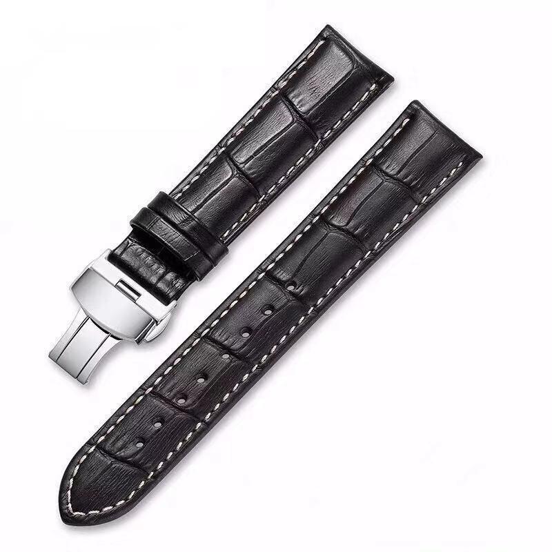 Watch Bands Genuine Leather Watchband Butterfly Buckle Bamboo Bracelet Brown Strap 14mm 16mm 18mm 20mm 22mm Black
Watch Bands Genuine Leather Watchband Butterfly Buckle Bamboo Bracelet Brown Strap 14mm 16mm 18mm 20mm 22mm Black