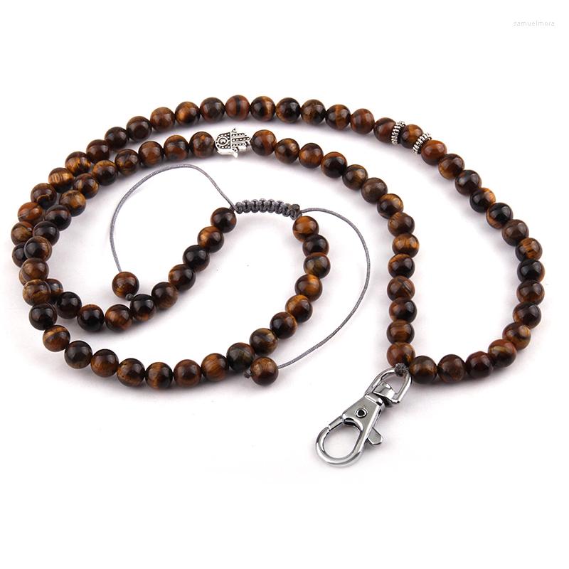 Pendant Necklaces Fashion Long Halsband Tiger Eye Blue Agat Hamsa Fatimas Hand Lotus Keychain Adjustable Women Natural Stone Bead Necklace
Pendant Necklaces Fashion Long Halsband Tiger Eye Blue Agat Hamsa Fatimas Hand Lotus Keychain Adjustable Women Natural Stone Bead Necklace