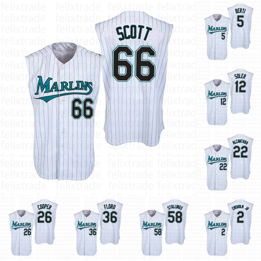 Miami Baseball Jersey Marlins 16 Jose Fernandez 22 Sandy Alcantara 15 Brian Anderson 25 Lewis Brinson 5 Jon Berti 24 Jesus Aguilar 14 Martin Prado 38 Jorge Alfaro