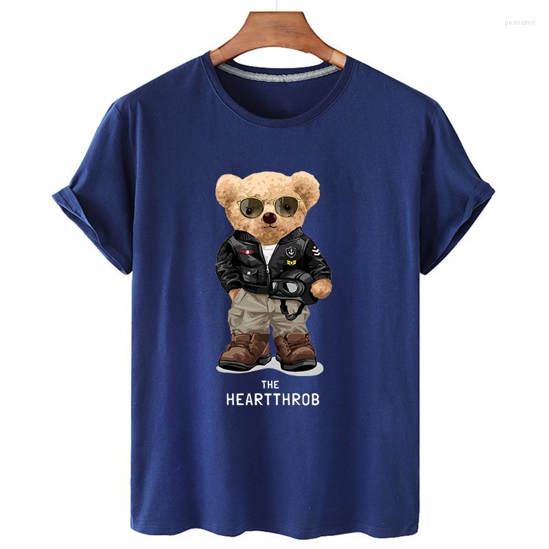 Women's T Shirts Cotton Cool Bear Print Shirt Short Sleeve O-neck Loose T-shirt Women's Summer Plus Size For Men And Women S-4XL, White 
Women's T Shirts Cotton Cool Bear Print Shirt Short Sleeve O-neck Loose T-shirt Women's Summer Plus Size For Men And Women S-4XL, White