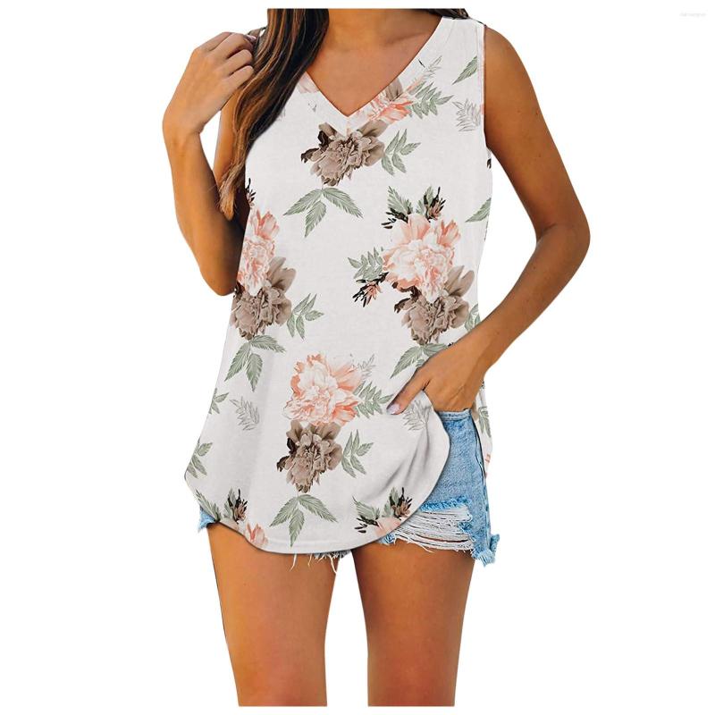 Women's Tanks Women Summer V-Neck Sleeveless Tank Tops Blouse Ladies Casual All-match Lovely Soft Comfortable Flowers Stripes Printing, White
Women's Tanks Women Summer V-Neck Sleeveless Tank Tops Blouse Ladies Casual All-match Lovely Soft Comfortable Flowers Stripes Printing, White