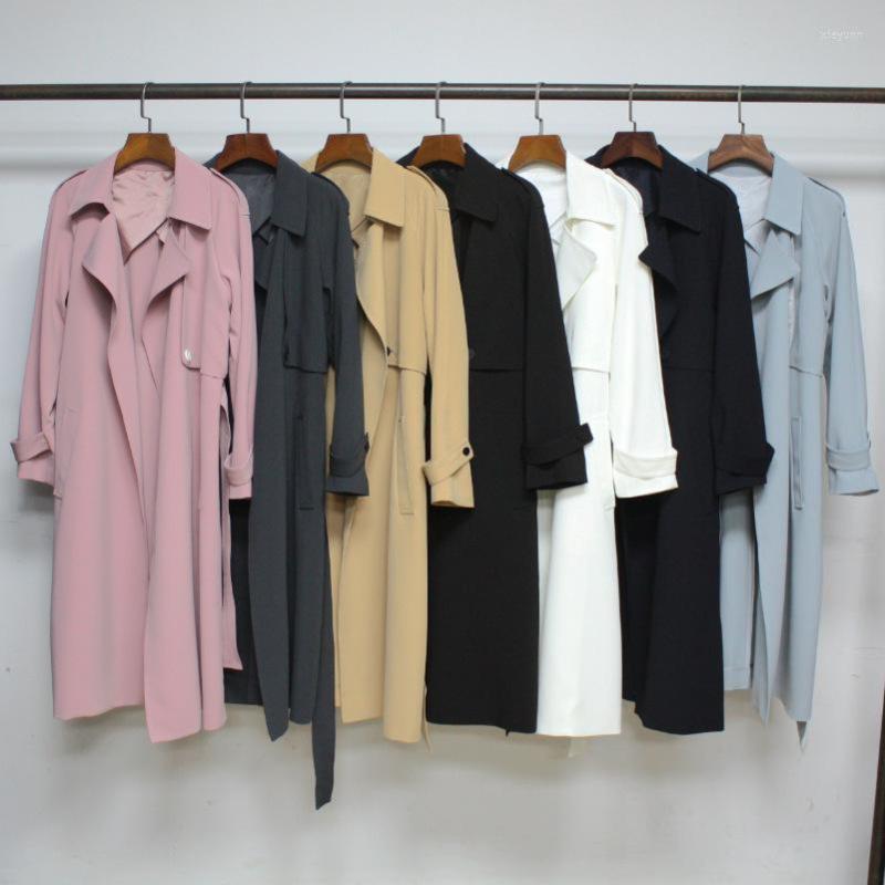 Women's Trench Coats Women Coat Mid-length Belted Lace-up Solid Loose Turn-down Collar Windbreaker Commuter Spring 2023, Black
Women's Trench Coats Women Coat Mid-length Belted Lace-up Solid Loose Turn-down Collar Windbreaker Commuter Spring 2023, Black
