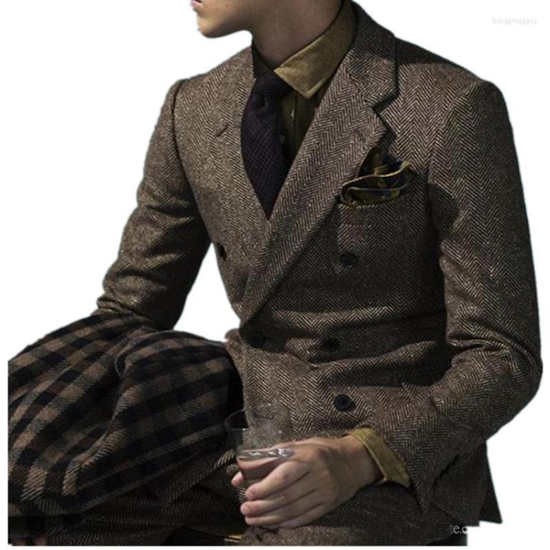 Men's Suits Auriparus Flaviceps Brown Tweed Men Latest Jacket Tuxedo Custom Style Groom 2 Piece Harringbone Wedding, Black
Men's Suits Auriparus Flaviceps Brown Tweed Men Latest Jacket Tuxedo Custom Style Groom 2 Piece Harringbone Wedding, Black