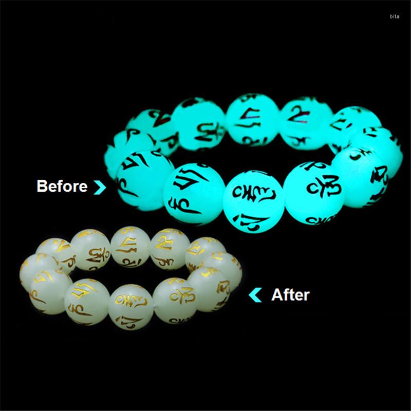 Strand 6-20 Mm Glowing In The Dark Six Words Mantra Luminous Stone Bracelets Men Women Yoga Buddhist Scripture Buddhism Rosary Bracelet
Strand 6-20 Mm Glowing In The Dark Six Words Mantra Luminous Stone Bracelets Men Women Yoga Buddhist Scripture Buddhism Rosary Bracelet