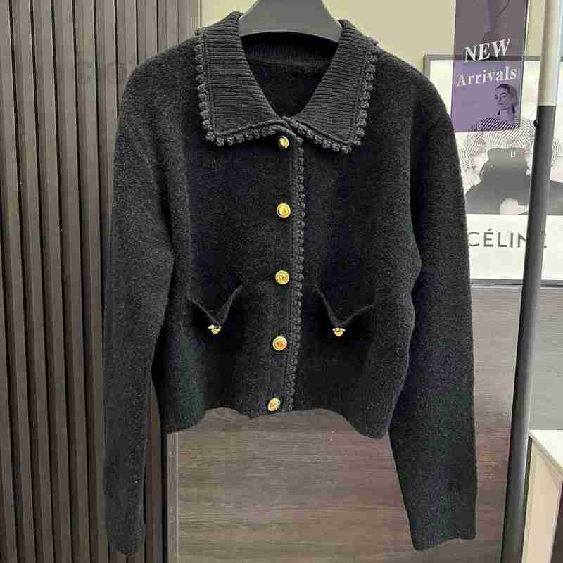 Women' Knits & Tees Designer 2022 Xiaoxiangfeng Floral Collar Autumn and Winter New Temperament Sweaters cardigan coat trend 7DL5, Black
Women' Knits & Tees Designer 2022 Xiaoxiangfeng Floral Collar Autumn and Winter New Temperament Sweaters cardigan coat trend 7DL5, Black