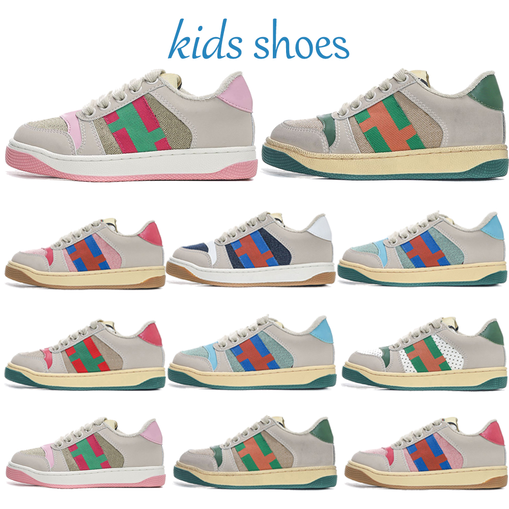 kids shoes kid designers shoes sneakers Boys Girls baby Toddler Green sports Waliking Spring Low 26-35 65jg