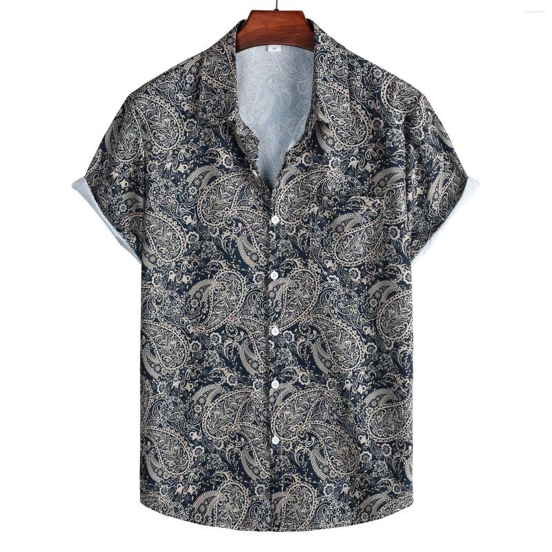 Men's Casual Shirts Men's Summer Short Sleeve Hawaii Shirt Vintage Ethnic Paisley Floral Hawaiian Beach Male Blouse For Men Chemise, Pink-e
Men's Casual Shirts Men's Summer Short Sleeve Hawaii Shirt Vintage Ethnic Paisley Floral Hawaiian Beach Male Blouse For Men Chemise, Pink-e