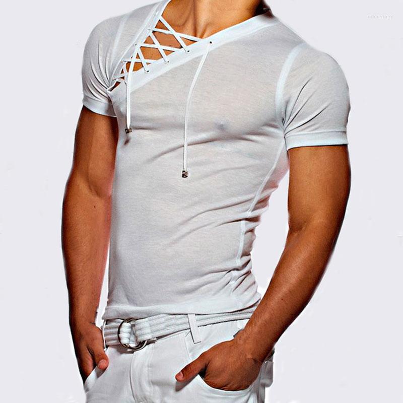 Men's T Shirts Men Short Sleeve Shrit Stylish Straps Neck T-shirt Casual Funny Shirt Streetwear Hip Hop Hipster Homme Tops Tee, Gray
Men's T Shirts Men Short Sleeve Shrit Stylish Straps Neck T-shirt Casual Funny Shirt Streetwear Hip Hop Hipster Homme Tops Tee, Gray