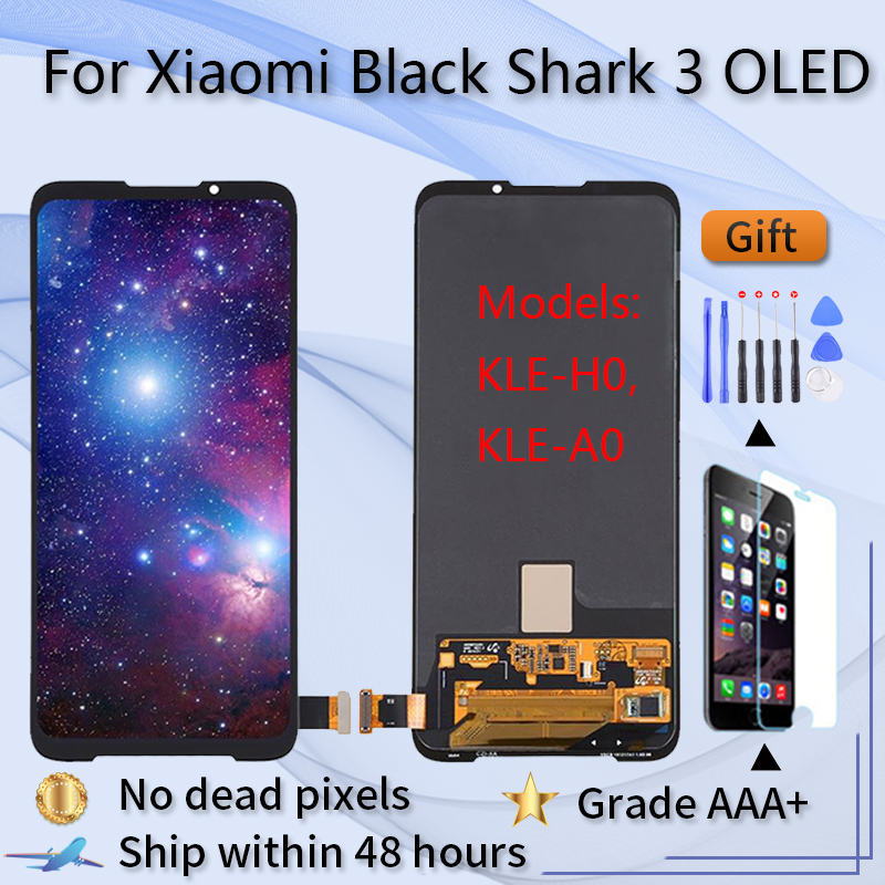 Super Amoled For Xiaomi Black Shark 3 KLE-H0 KLE-A0 LCD Display Screen Touch Digitizer
Super Amoled For Xiaomi Black Shark 3 KLE-H0 KLE-A0 LCD Display Screen Touch Digitizer
