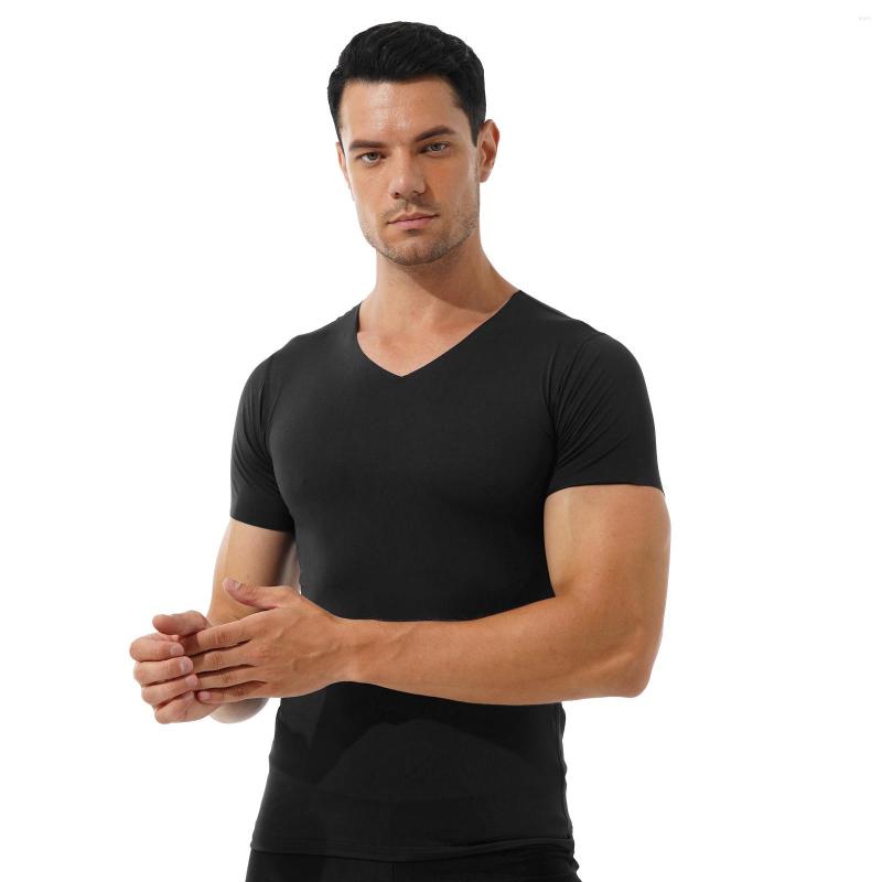 Men's T Shirts Men Streetwear Solid Color V Neck Short Sleeve T-shirt Summer Casual Tank Top Stretchy Slim Fit Fitness Sport Undershirt Tops, Black
Men's T Shirts Men Streetwear Solid Color V Neck Short Sleeve T-shirt Summer Casual Tank Top Stretchy Slim Fit Fitness Sport Undershirt Tops, Black