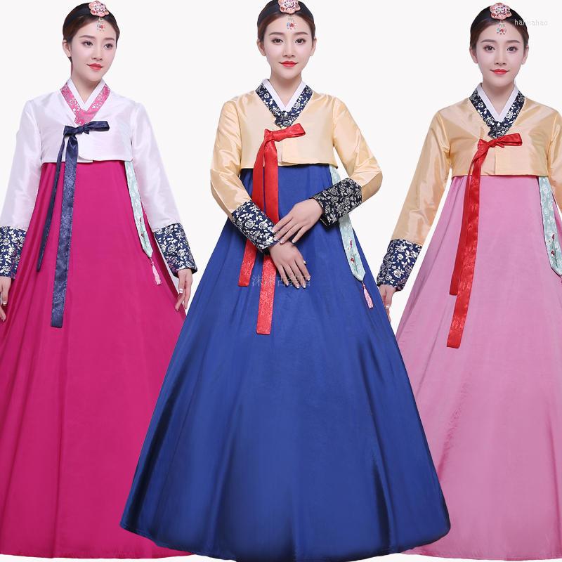 Stage Wear Bronzing Korean Folk Costume Embroidery Flower Traditional Hanbok Female Daily Wedding Show Dance Festival Dress
Stage Wear Bronzing Korean Folk Costume Embroidery Flower Traditional Hanbok Female Daily Wedding Show Dance Festival Dress