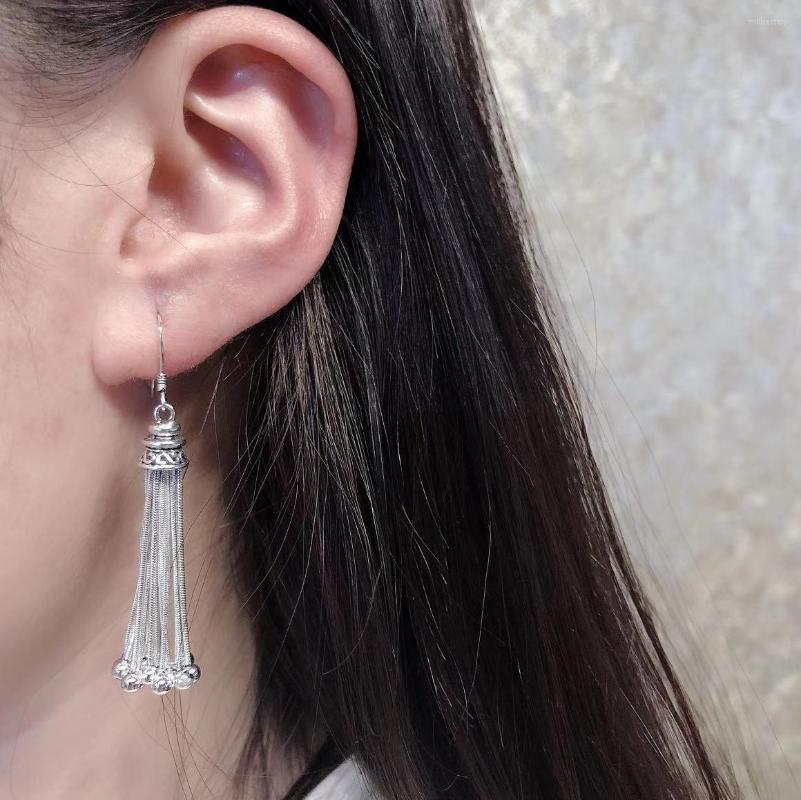 Dangle Earrings FNJ 925 Silver Vintage Tassel For Women Jewelry S925 Sterling Drop Earring
Dangle Earrings FNJ 925 Silver Vintage Tassel For Women Jewelry S925 Sterling Drop Earring